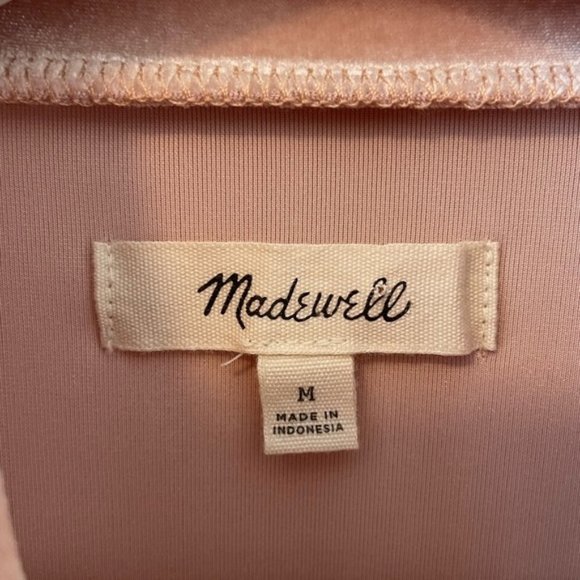 Madewell Velvet Mock Neck Top - Picture 7 of 12